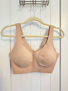 Honeylove lift wear wireless nude bra size large